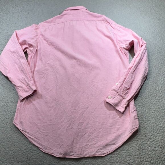 VINTAGE Polo Ralph Lauren Shirt Men Large Pink Double Dual Pocket USA Made Ivy - Picture 3 of 13